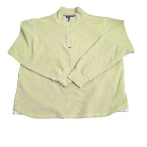 Robert Graham 1/4 zip pullover shirt, cotton waffle, Men's large